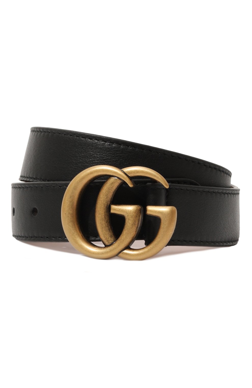 Кожаный ремень GUCCI черного цвета по цене 29950 руб., арт. 432707 B96OX, фото 1 Кожаный ремень GUCCI, арт. 432707 B96OX, фото 1