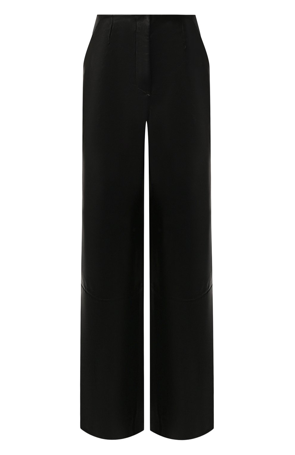 Брюки NANUSHKA черного цвета по цене 44200 руб., арт. AFRICA_BLACK_VEGAN LEATHER, фото 1 Брюки NANUSHKA, арт. AFRICA_BLACK_VEGAN LEATHER, фото 1