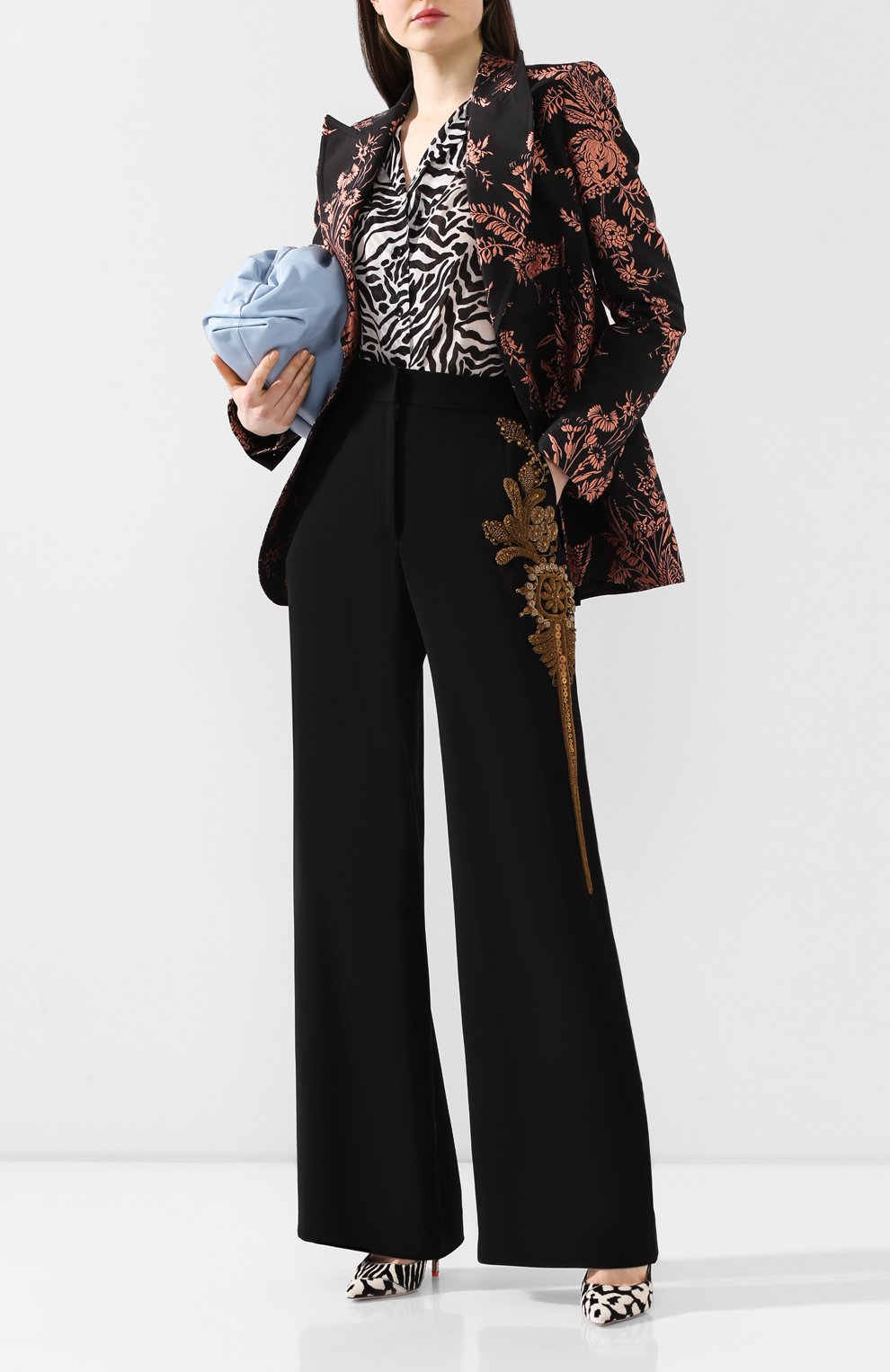 Брюки DRIES VAN NOTEN черного цвета по цене 152000 руб., арт. 201-10909-9180, фото 2 Брюки DRIES VAN NOTEN, арт. 201-10909-9180, фото 2