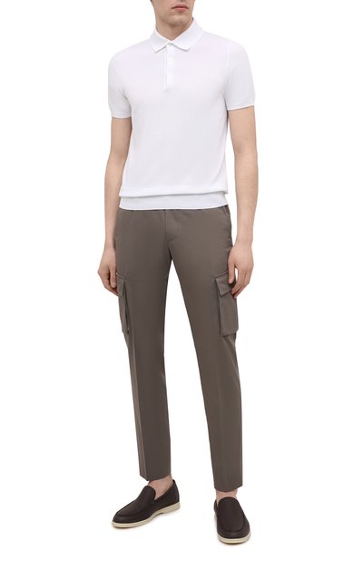 Брюки-карго из хлопка и кашемира CORNELIANI, арт. 874L02-1114105/00, фото 2