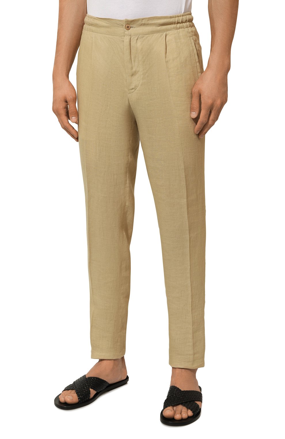 Льняные брюки KITON, арт. UPN01H08838, фото 3
