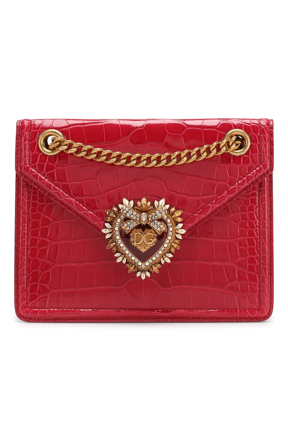 Сумка devotion small из кожи аллигатора DOLCE & GABBANA, арт. BB6641/A2R08/AMIS, фото 1