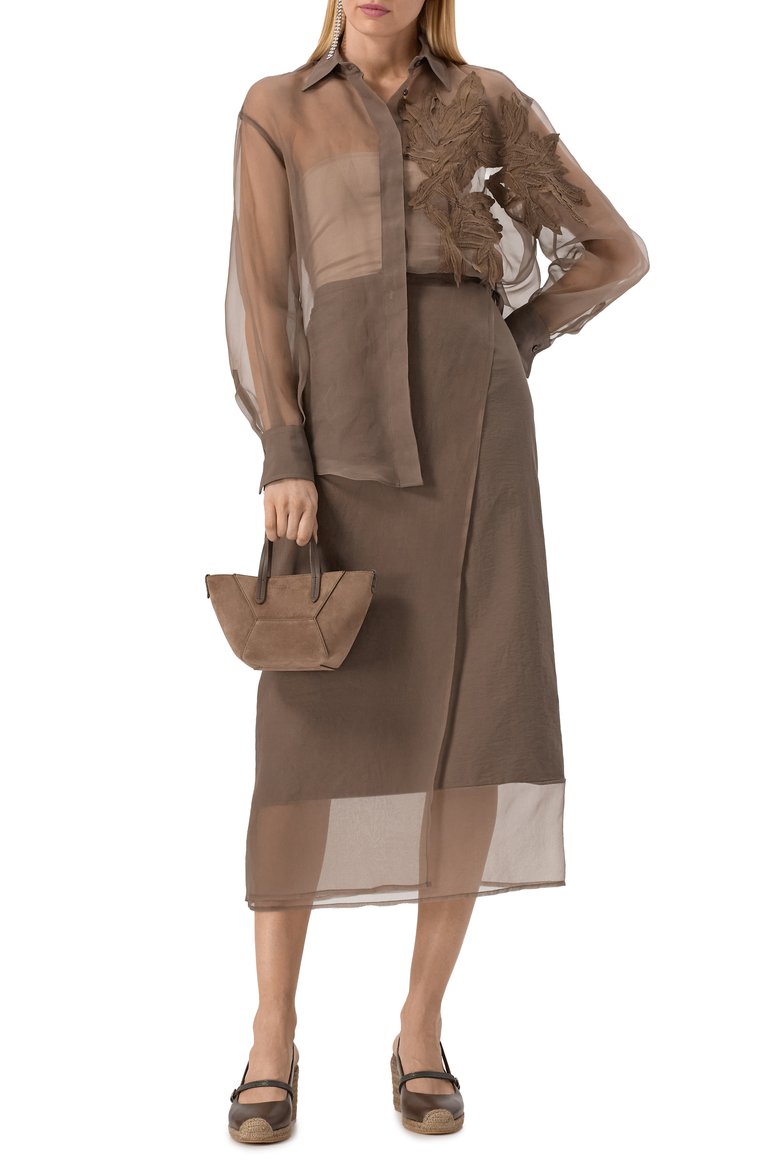 Женская сумка bc duo mini BRUNELLO CUCINELLI коричневого цвета, арт. MBDLD2675 | Фото 7 (Ремень/цепочка: На ремешке; Материал: Натуральная кожа, Натуральная замша; Автоматизация ТО: Проставлено; Автоматизация состава: Проставлено; Размер: mini)