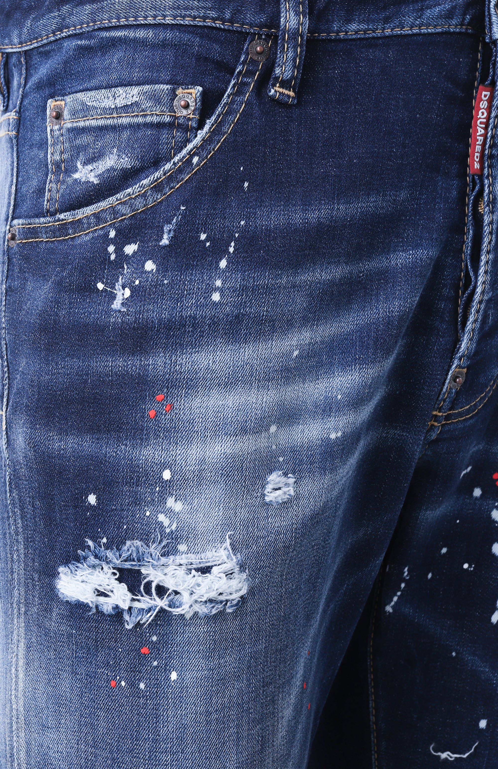 Джинсы cool guy DSQUARED2 темно-синего цвета по цене 79950 руб., арт. S74LB1658/S30664, фото 6 Джинсы cool guy DSQUARED2, арт. S74LB1658/S30664, фото 6