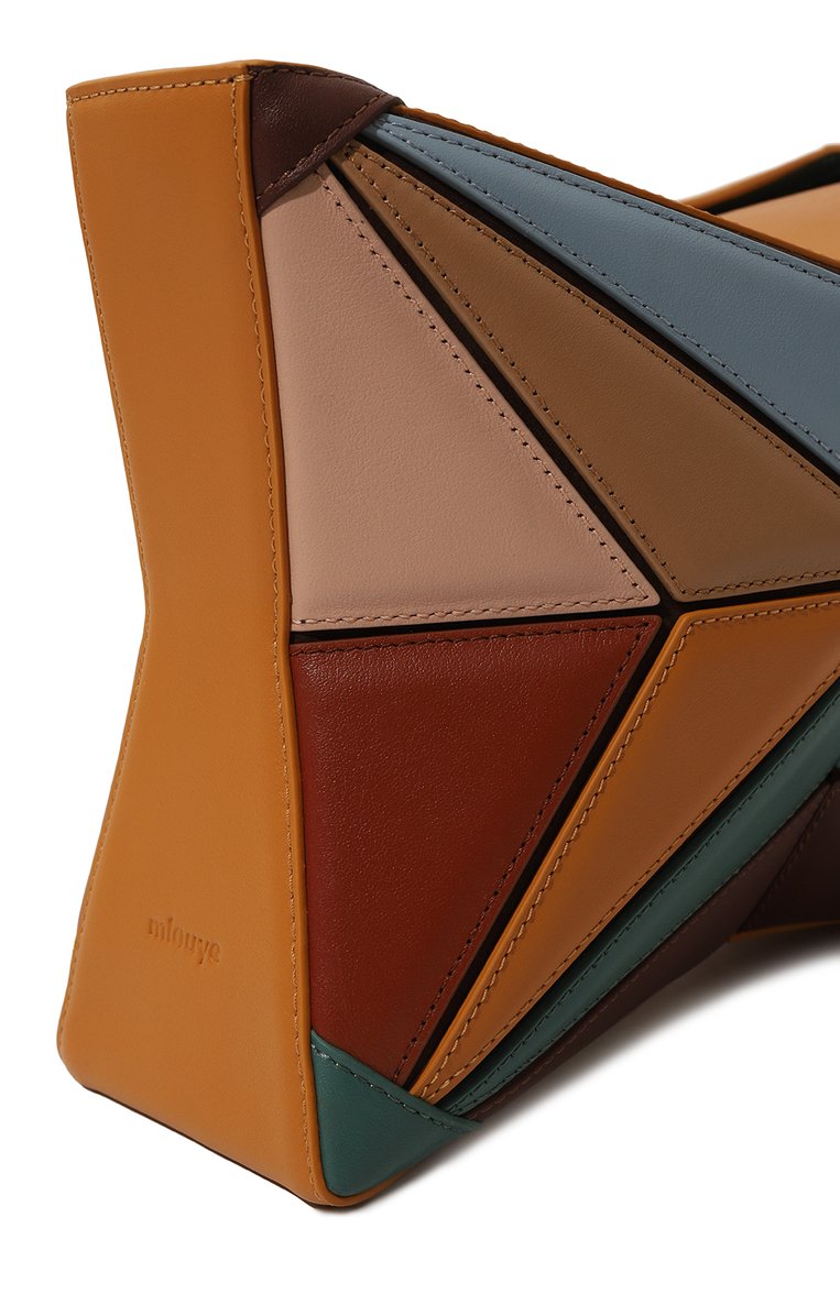 Женская сумка atlas MLOUYE разноцветного цвета, арт. 10-040 | Фото 3 (Материал: Натуральная кожа; Материал сплава: Проставлено; Ремень/цепочка: На ремешке; Драгоценные камни: Проставлено; Размер: small)