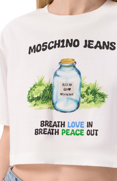 Хлопковая футболка M05CH1NO JEANS, арт. A0706/3229, фото 5