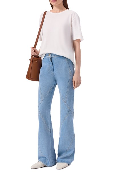 Джинсы NINA RICCI голубого цвета по цене 84550 руб., арт. 26PDPA018/C01119, фото 2 Джинсы NINA RICCI, арт. 26PDPA018/C01119, фото 2