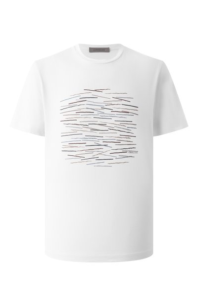 Мужская хлопковая футболка CORNELIANI, арт. 25G585-2525063