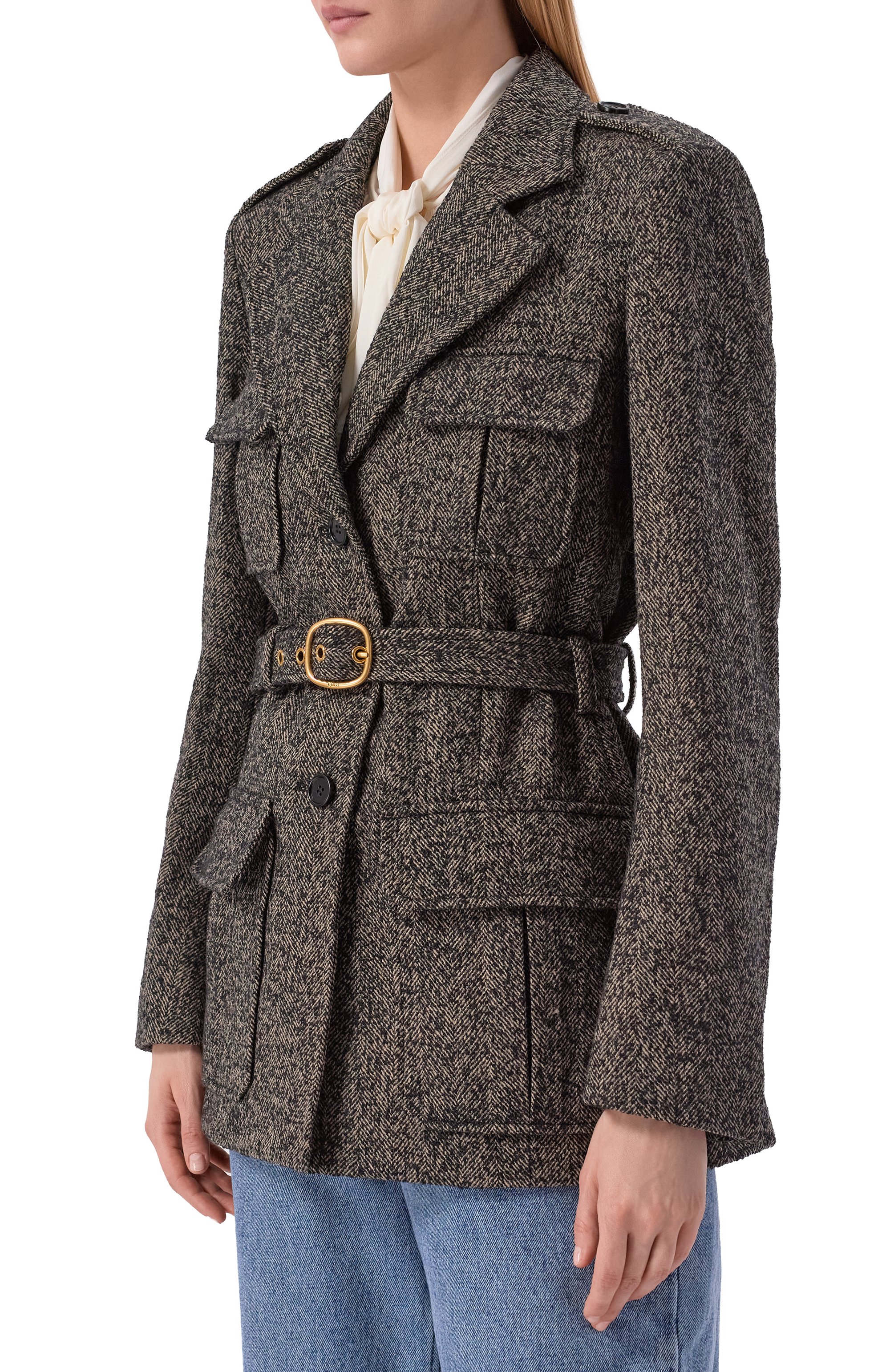 Шерстяной жакет CHLOÉ, арт. CH26SVE10263, фото 3