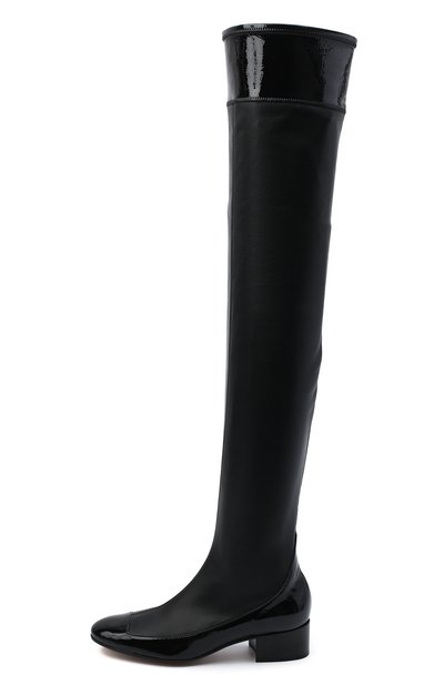 Кожаные ботфорты LOEWE черного цвета по цене 186500 руб., арт. L815S04X02, фото 3 Кожаные ботфорты LOEWE, арт. L815S04X02, фото 3