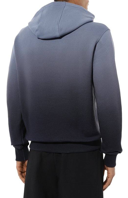 Хлопковое худи BOSS Orange Синий, фото 4