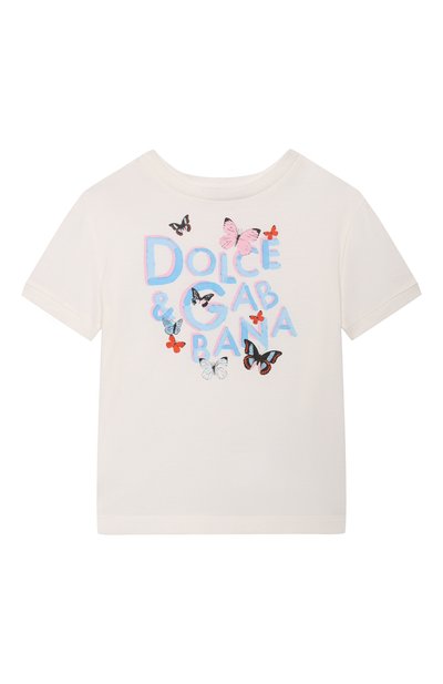 Хлопковая футболка DOLCE & GABBANA, арт. L5JTNJ/G7N8V/2-6