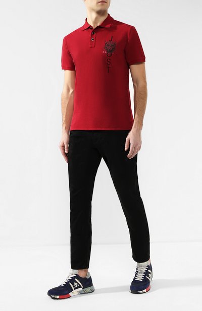 Хлопковое поло JUST CAVALLI, арт. S03GL0025/N21368, фото 2