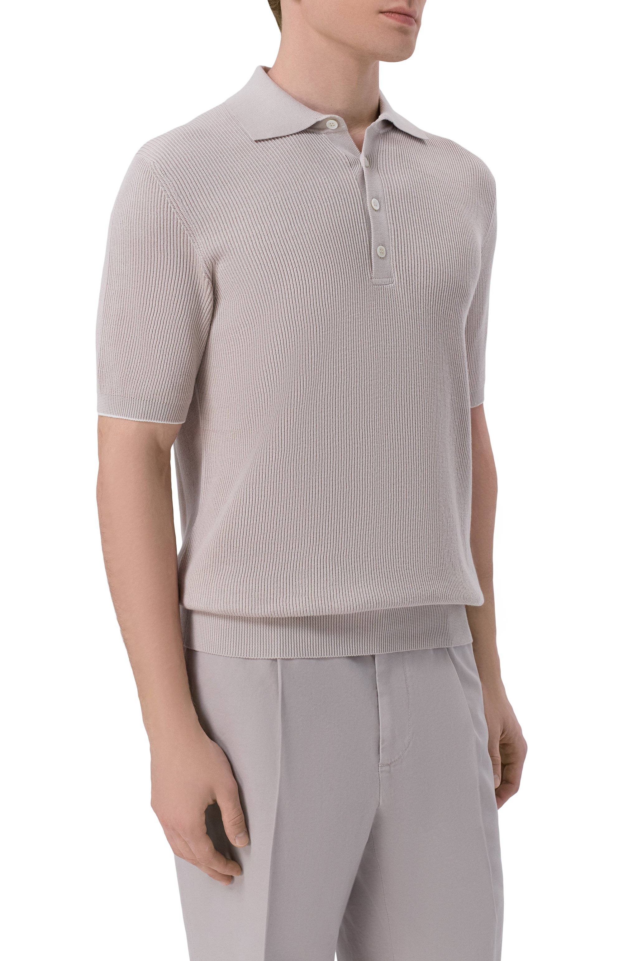 Хлопковое поло BRUNELLO CUCINELLI, арт. M29400025, фото 3