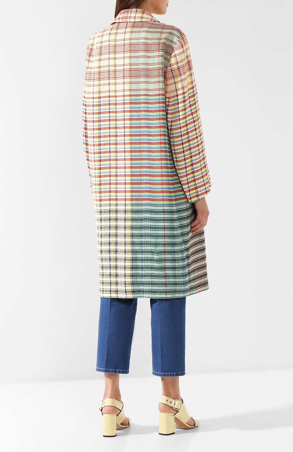 Пальто из вискозы и льна DRIES VAN NOTEN, арт. 191-30205-7348, фото 4