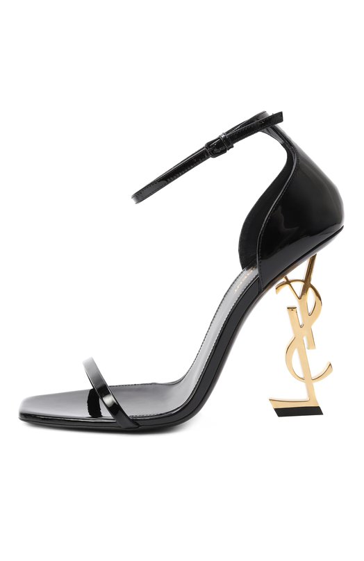 Лакированные босоножки Opyum Saint Laurent 557679/1TV1A Чёрный  557679/1TV1A Фото 4