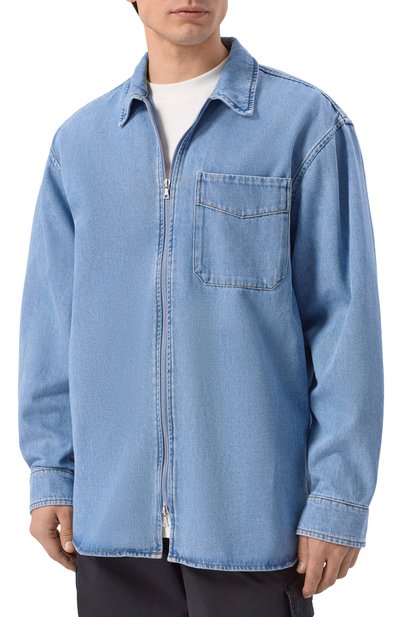Джинсовая рубашка DRIES VAN NOTEN голубого цвета по цене 67550 руб., арт. 020775/3385, фото 3 Джинсовая рубашка DRIES VAN NOTEN, арт. 020775/3385, фото 3