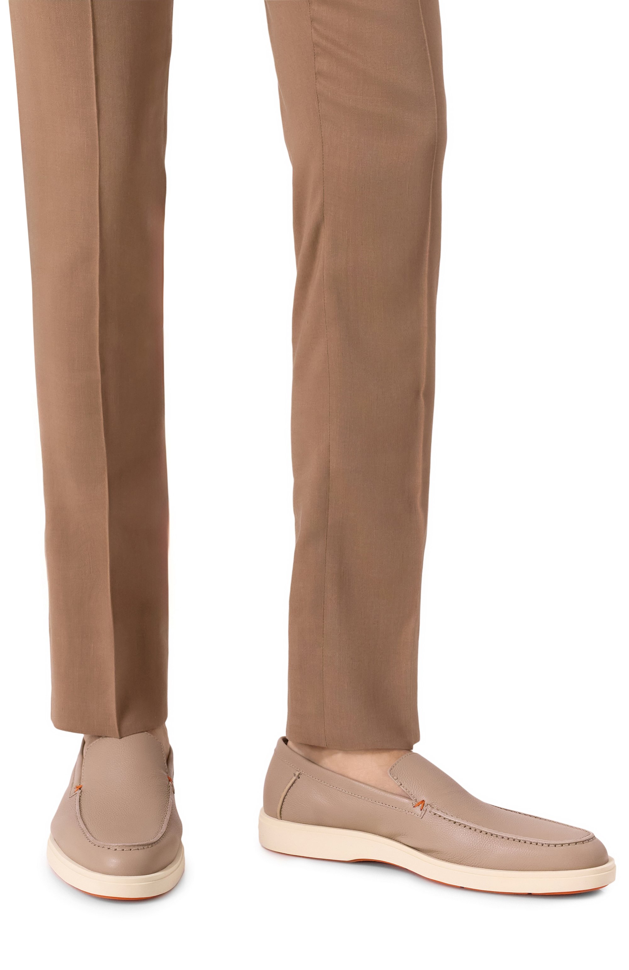 Кожаные лоферы detroit SANTONI, арт. MGDG17824TICSWLM, фото 3