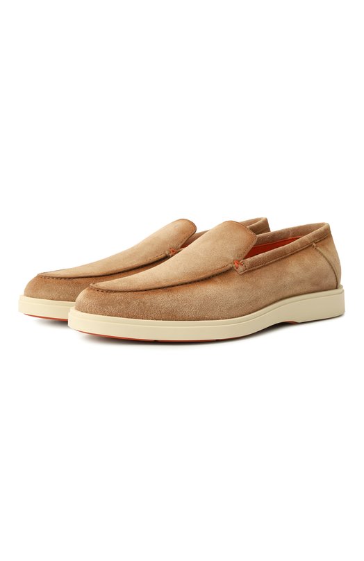 фото Замшевые лоферы santoni