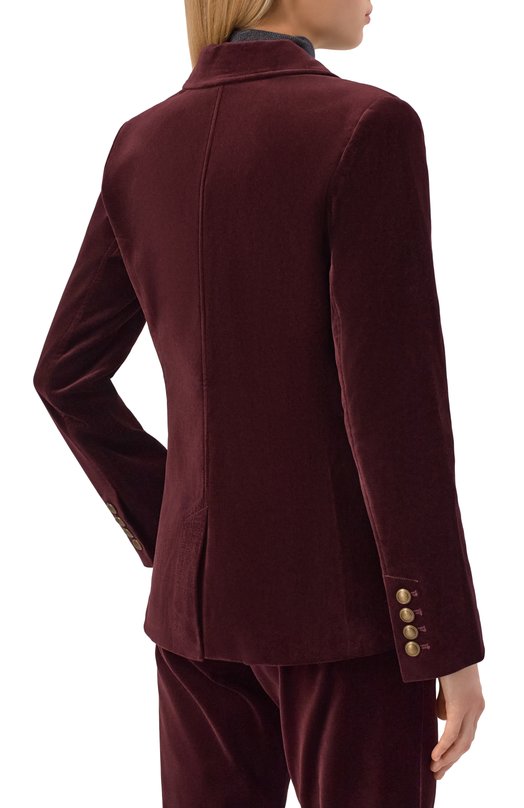 Бархатный жакет Paige 1I68Q08-3627 Бордовый  1I68Q08-3627 Фото 4