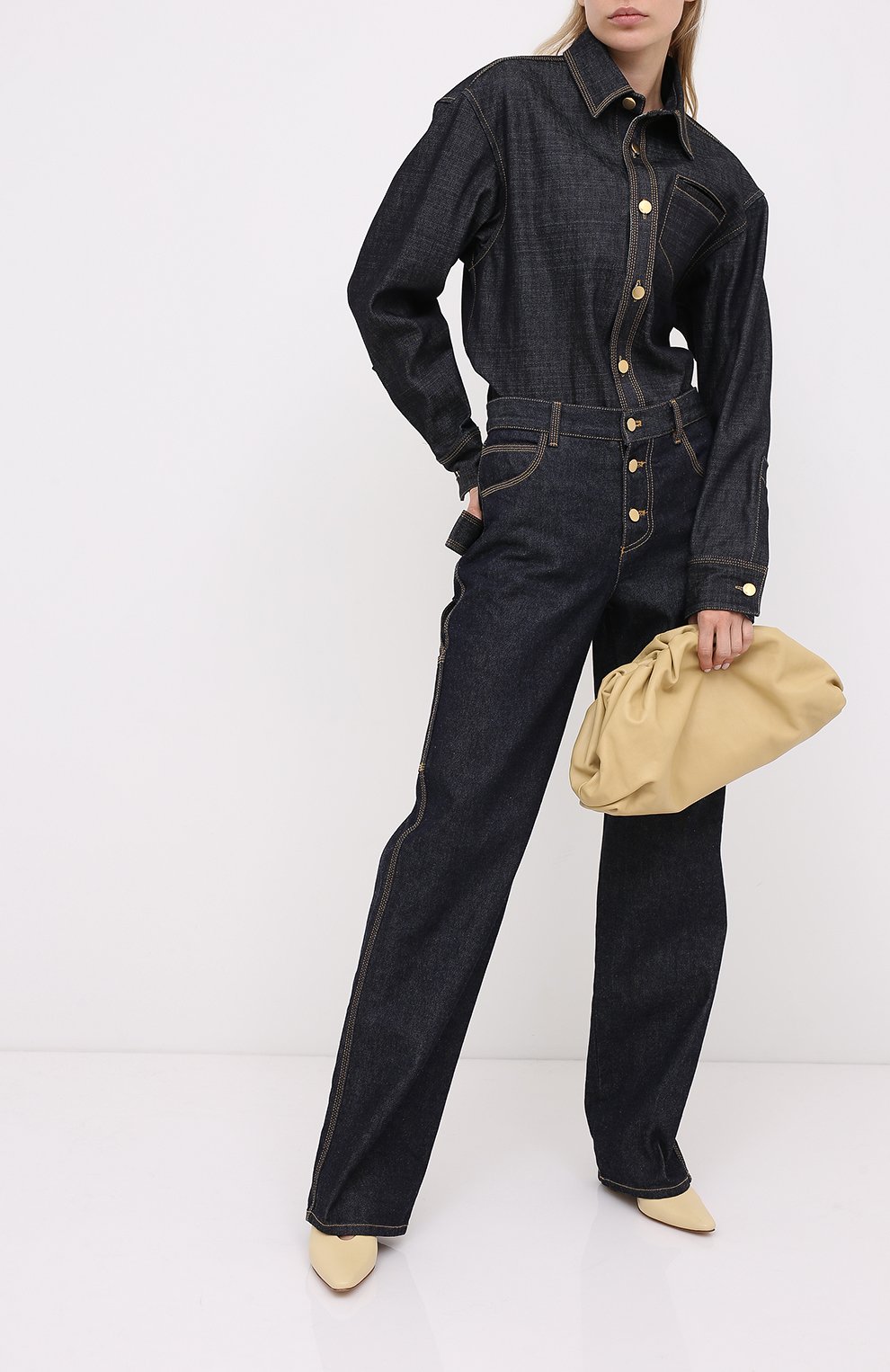 Кожаные туфли almond BOTTEGA VENETA, арт. 608839/VBSD0, фото 2