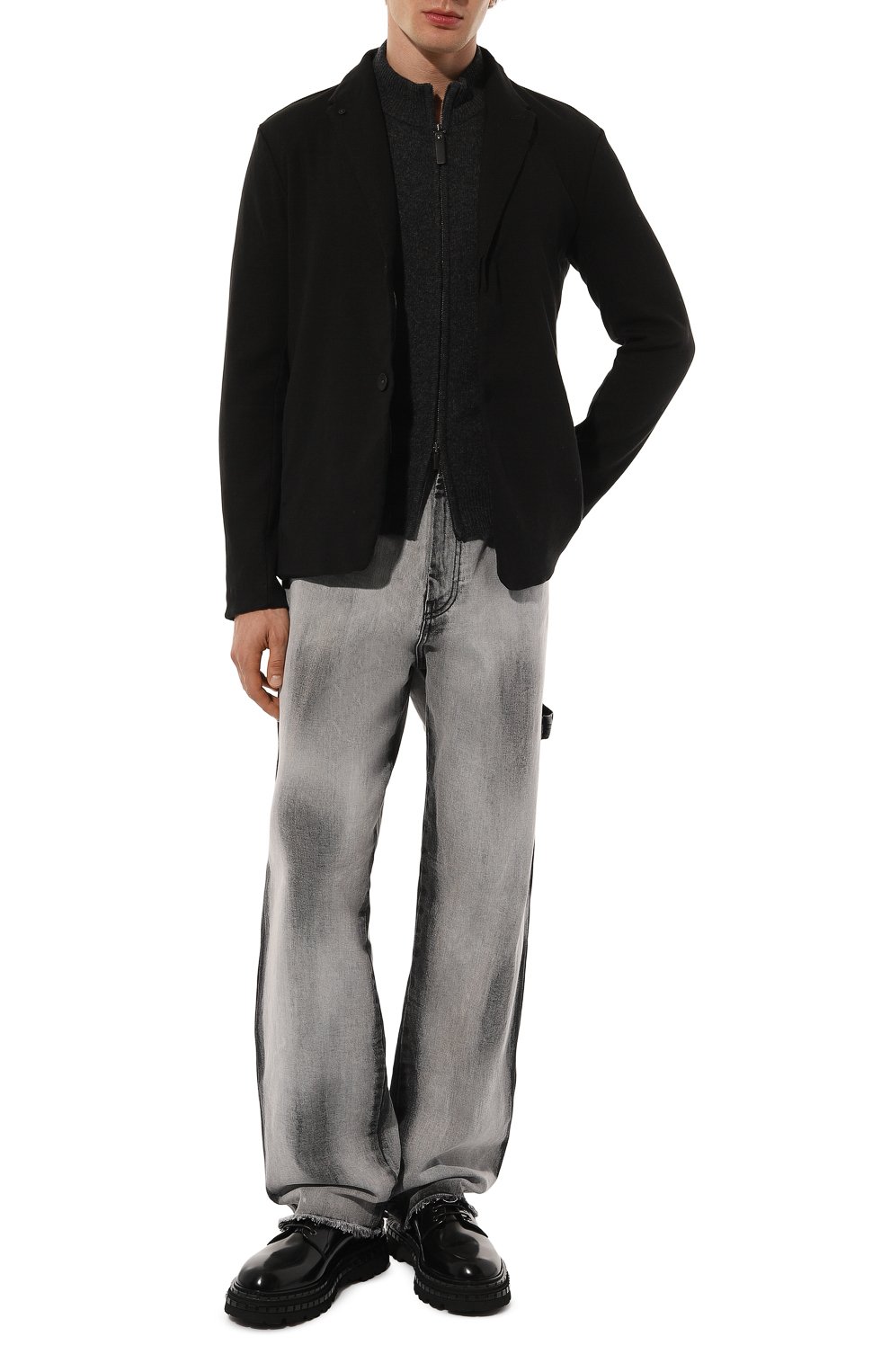 Пиджак из хлопка и шерсти TRANSIT, арт. CFUTRYM221, фото 3