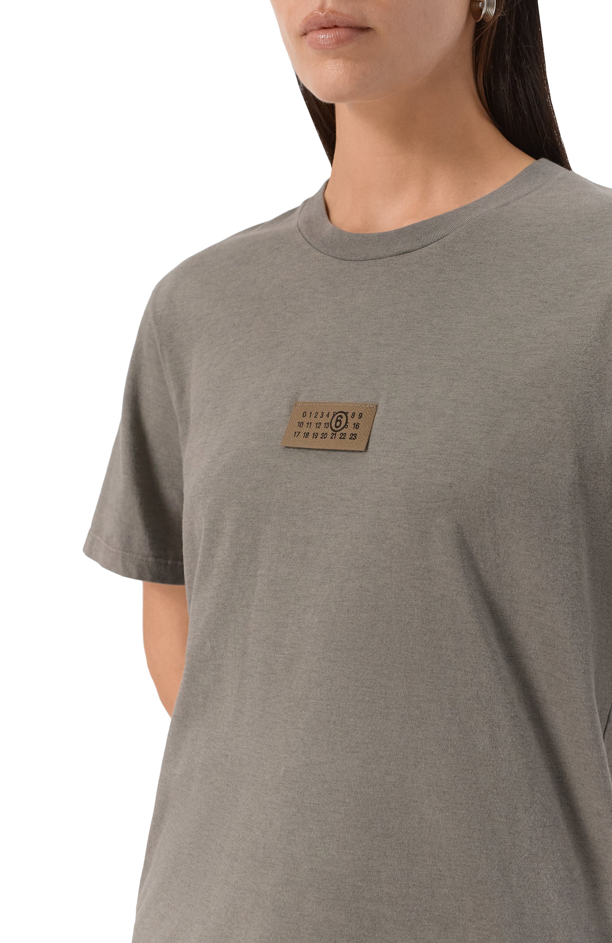 Хлопковая футболка MM6, арт. S52GC0356/M20048, фото 5