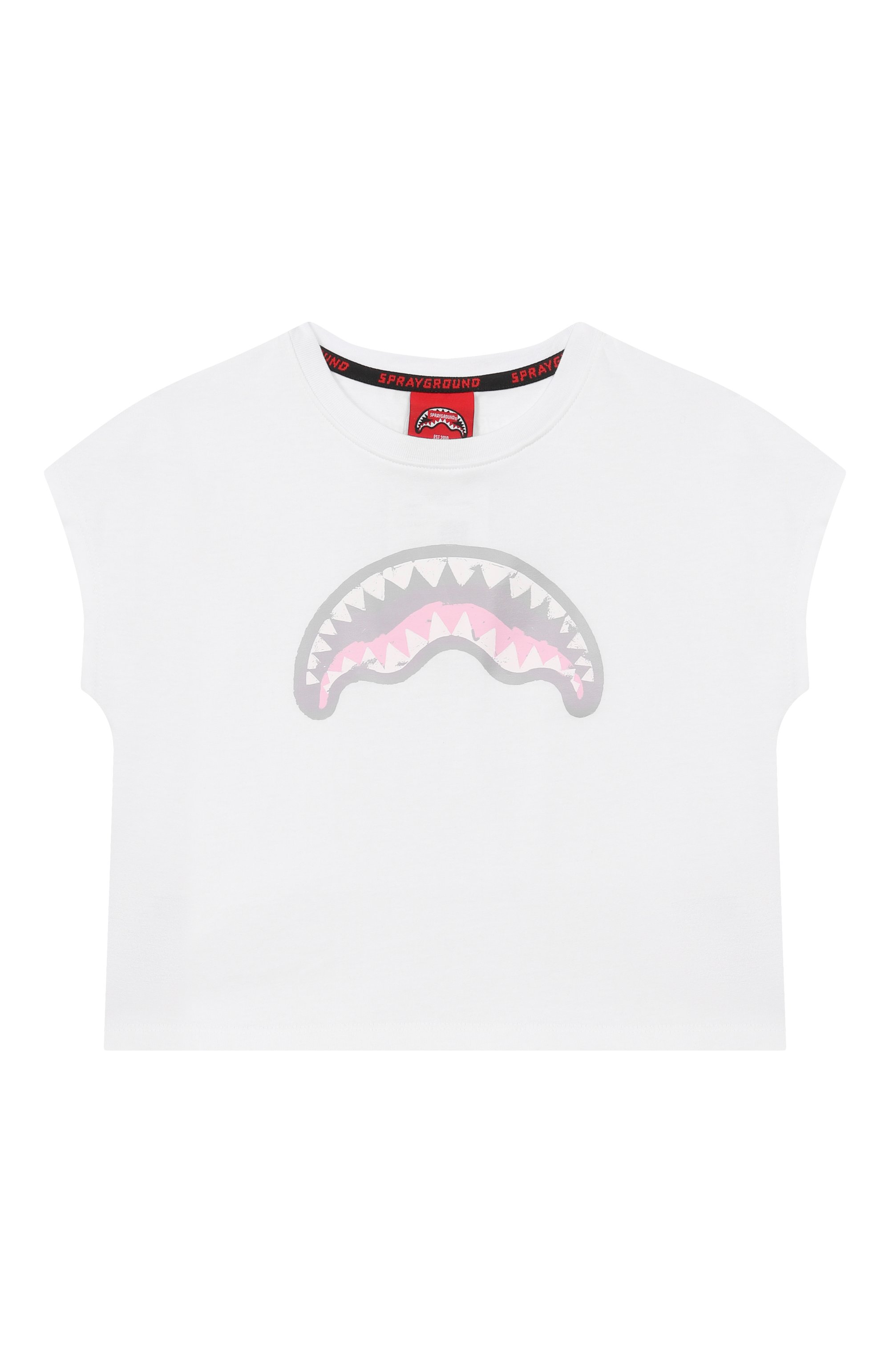 Хлопковый топ SPRAYGROUND белого цвета по цене 7425 руб., арт. SPY1455WHT/LIGHT VANQUISH WHITE TANK T0P, фото 1 Хлопковый топ SPRAYGROUND, арт. SPY1455WHT/LIGHT VANQUISH WHITE TANK T0P, фото 1