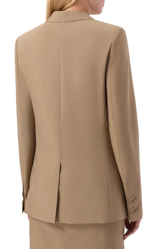 Жакет из шерсти и шелка MVST 25E/X2P/0/L041/3038 Бежевый  25E/X2P/0/L041/3038 Фото 4