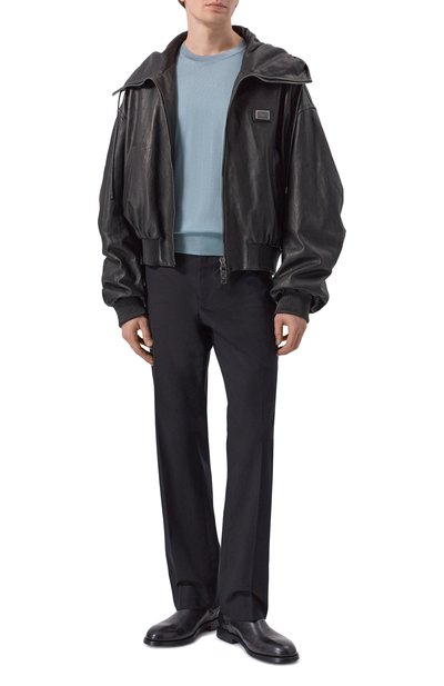 Кожаный бомбер DOLCE & GABBANA, арт. G9BWPL/HULZK, фото 2