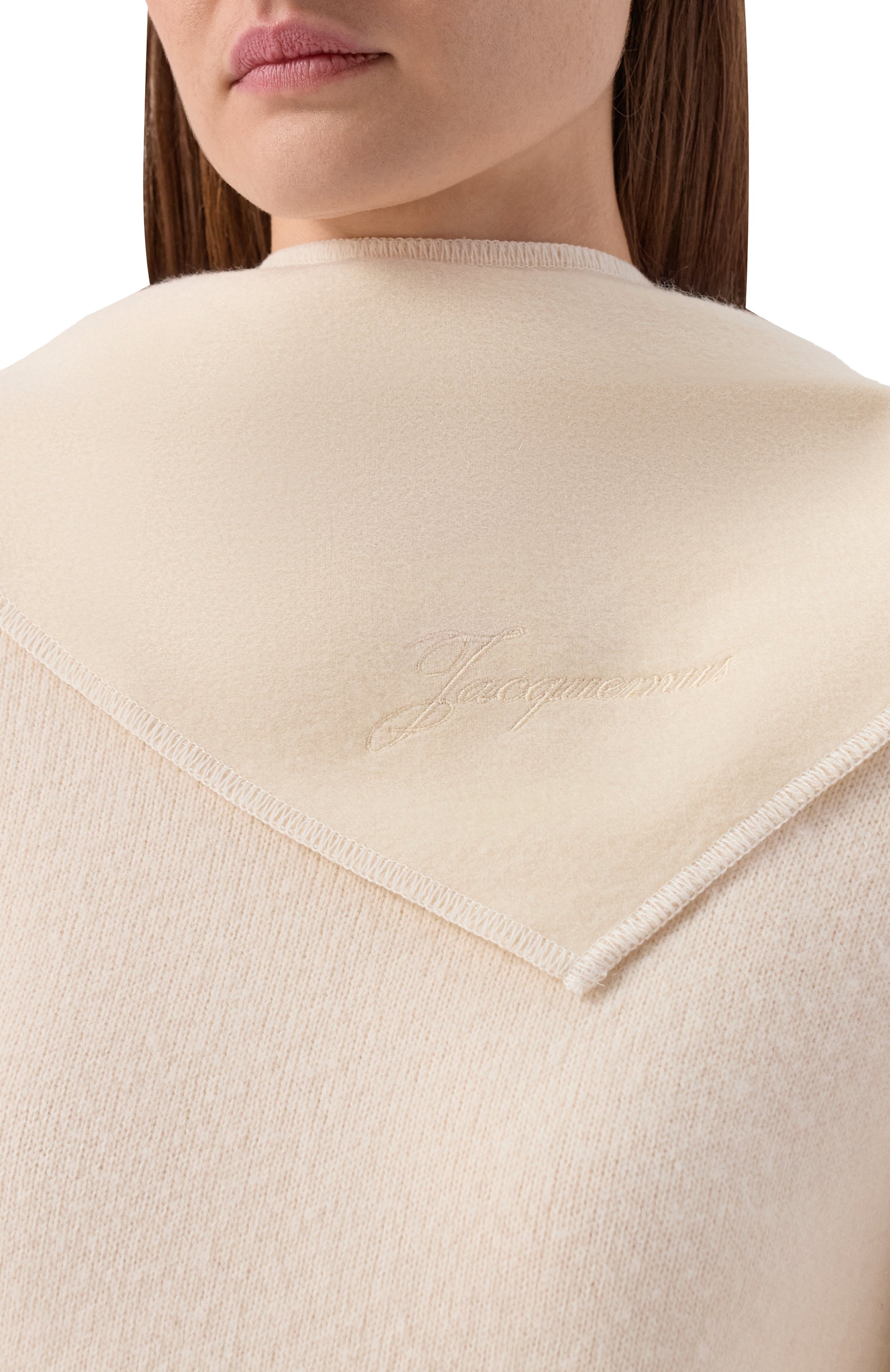 Кашемировый шарф-косынка JACQUEMUS, арт. 25HACU00783/AK00292, фото 2