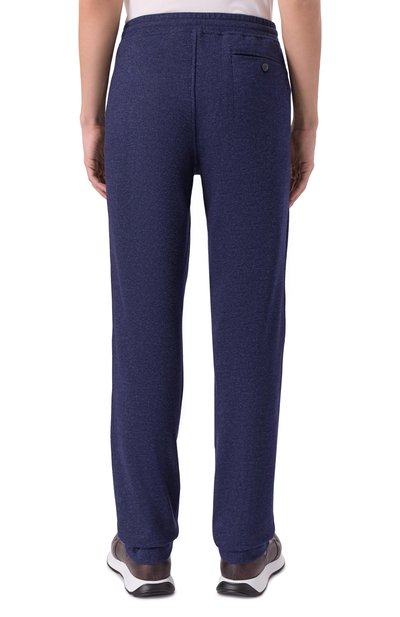 Брюки из шерсти и хлопка CAPOBIANCO темно-синего цвета по цене 63700 руб., арт. 19M702.PL00./58, фото 4 Брюки из шерсти и хлопка CAPOBIANCO, арт. 19M702.PL00./58, фото 4