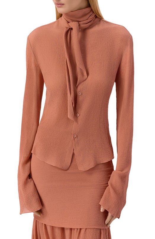 Шелковая блузка Petar Petrov S26TB17 Розовый  S26TB17 Фото 3