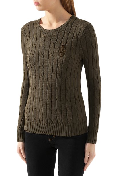 Хлопковый пуловер POLO RALPH LAUREN, арт. 211780365, фото 3