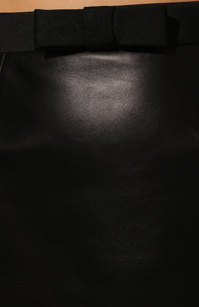 Кожаная юбка MIU MIU, арт. MPD657-038-F0002, фото 5