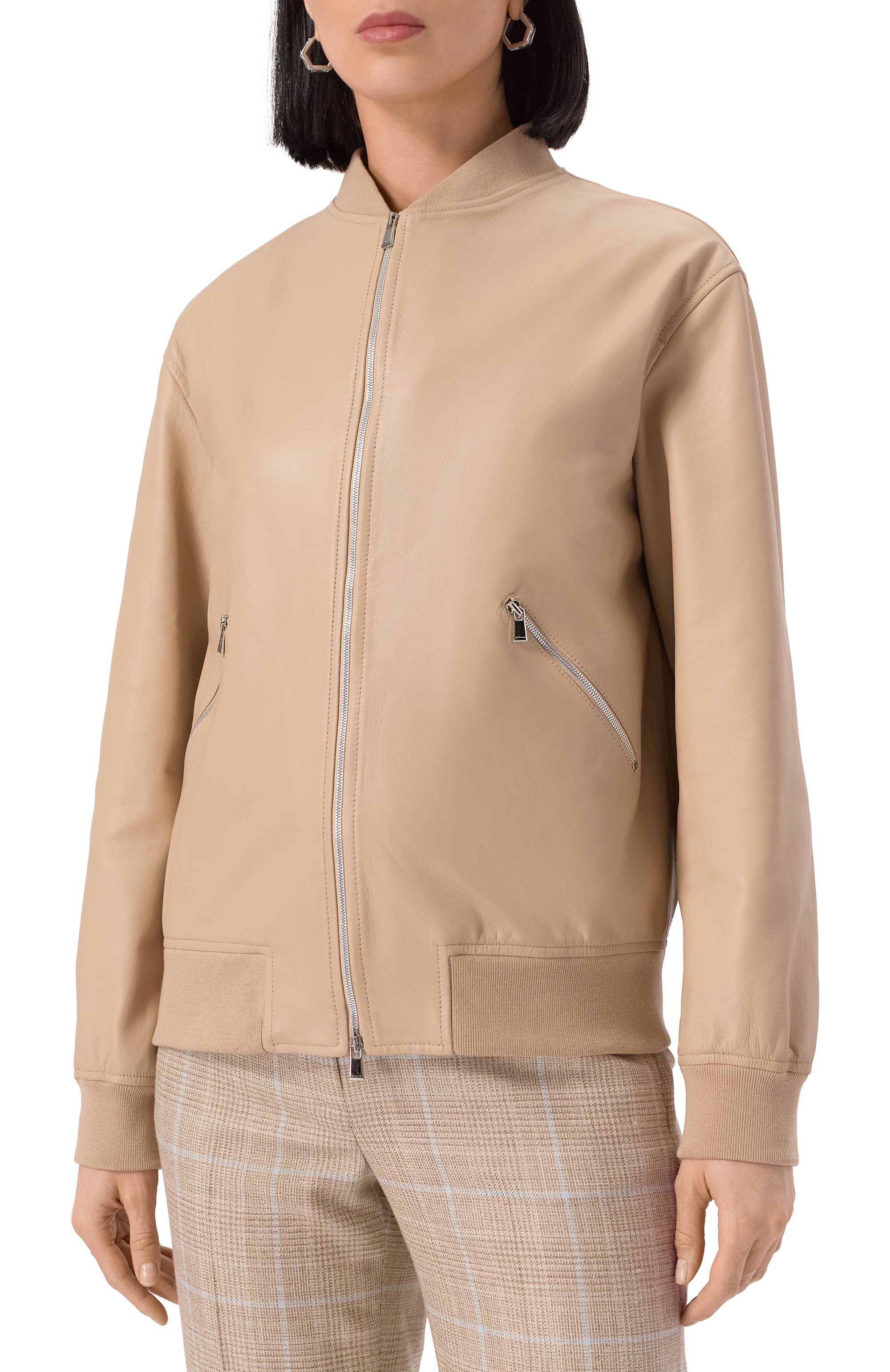 Кожаный бомбер KITON, арт. D59674K0920F02, фото 3