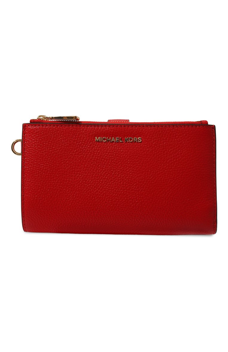 Женские кожаный кошелек jet set MICHAEL MICHAEL KORS красного цвета, арт. 34F9GAFW4L | Фото 1 (Материал: Натуральная кожа; Нос: Не проставлено; Материал сплава: Проставлено)