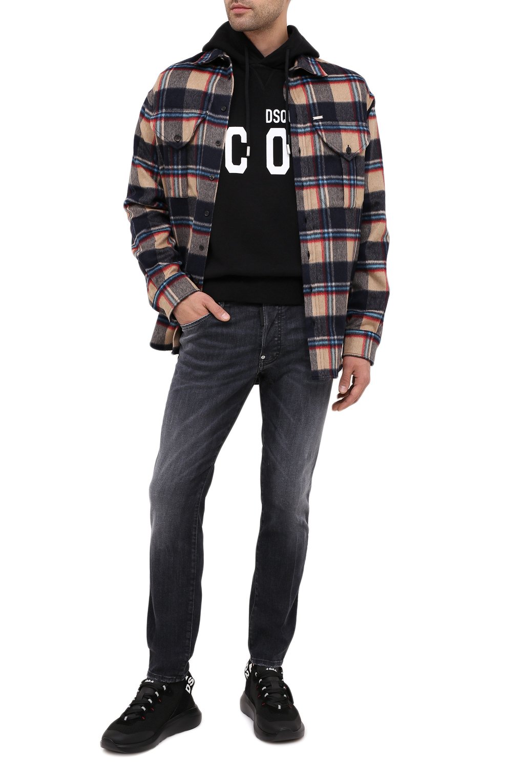 Хлопковое худи icon DSQUARED2, арт. S79GU0003/S25042, фото 2