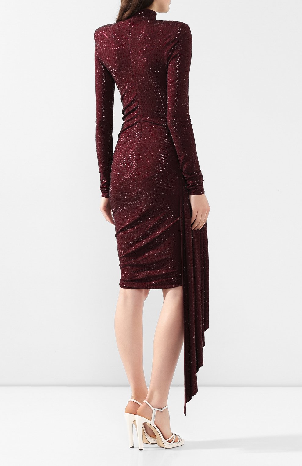 Платье с оборкой ALEXANDRE VAUTHIER, арт. 201DR1221B 0191-1029B, фото 4