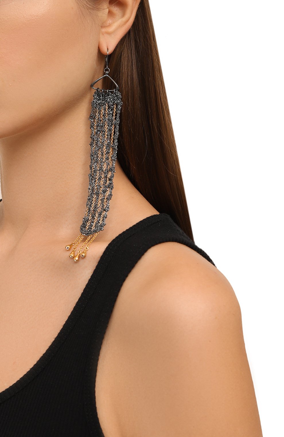 Серьги паутина жизни MIDGARD PARIS разноцветного цвета по цене 16000 руб., арт. 5637sg, фото 2 Серьги паутина жизни MIDGARD PARIS, арт. 5637sg, фото 2