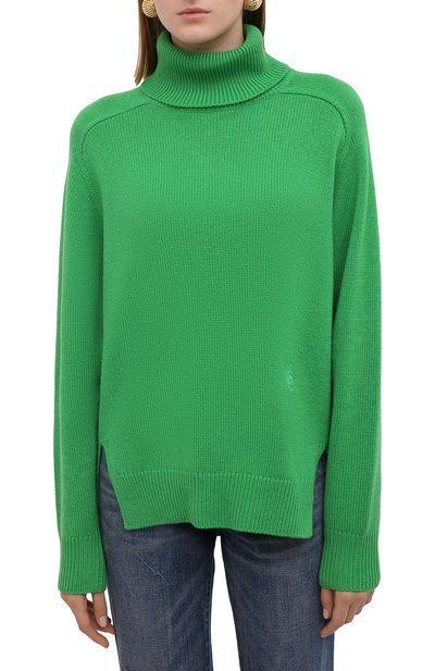 Кашемировый свитер CHLOÉ зеленого цвета по цене 166000 руб., арт. CHC21AMP31500, фото 3 Кашемировый свитер CHLOÉ, арт. CHC21AMP31500, фото 3