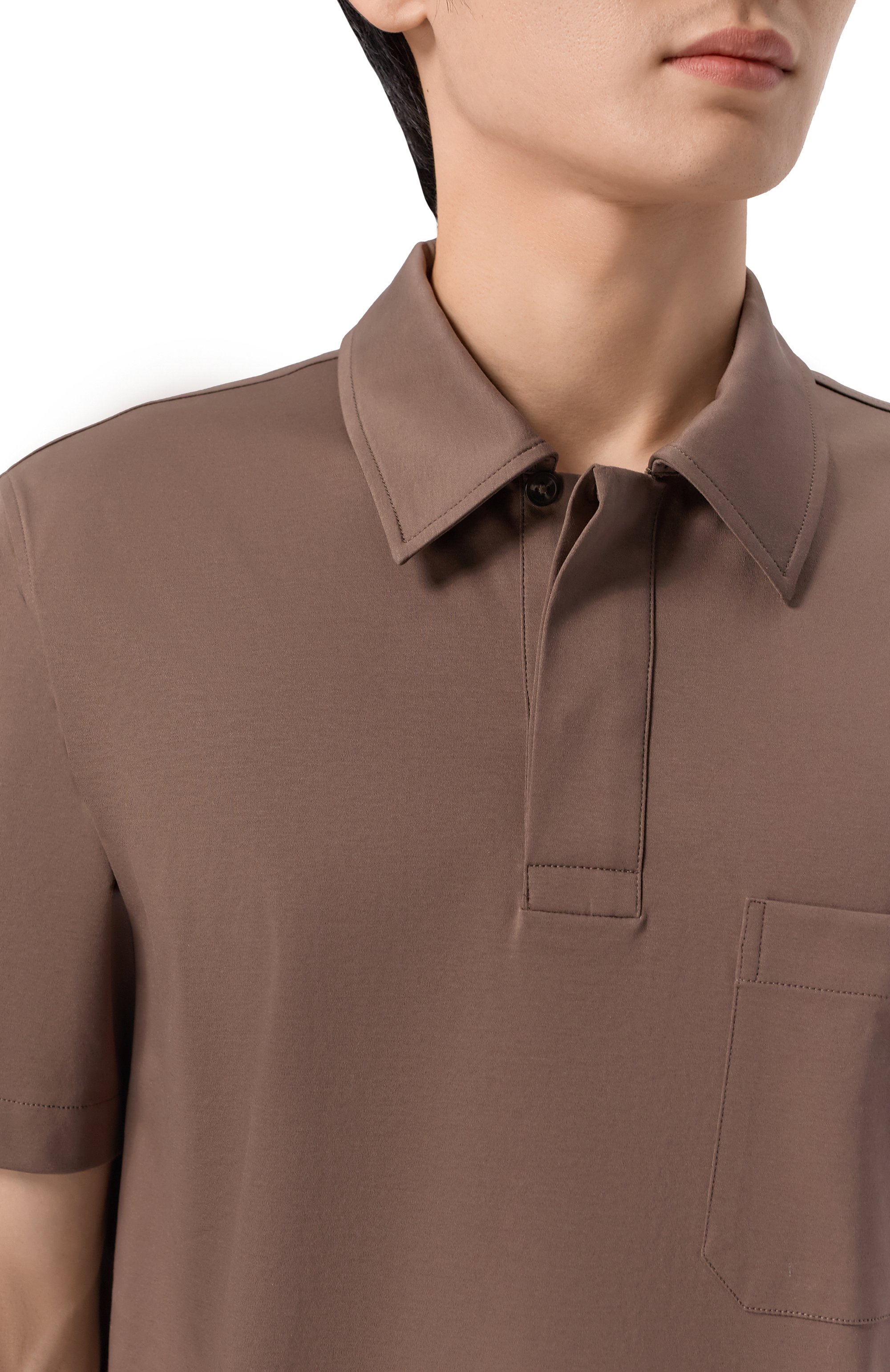 Хлопковое поло 12 STOREEZ, арт. 137775, фото 5