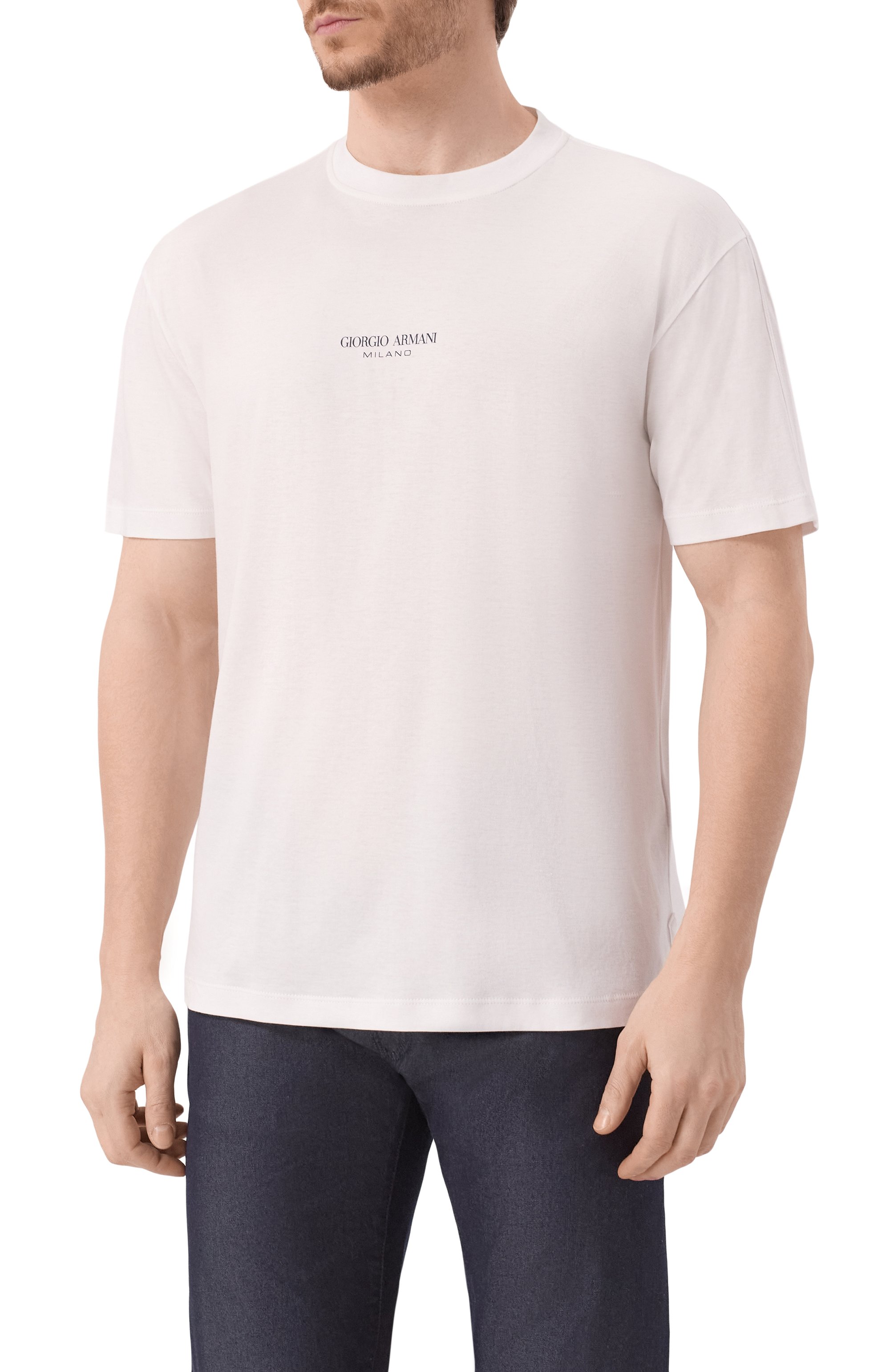 Хлопковая футболка GIORGIO ARMANI, арт. GM001085/TE10629, фото 3