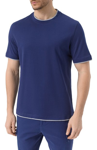 Хлопковая футболка BRUNELLO CUCINELLI, арт. M0B137427, фото 3