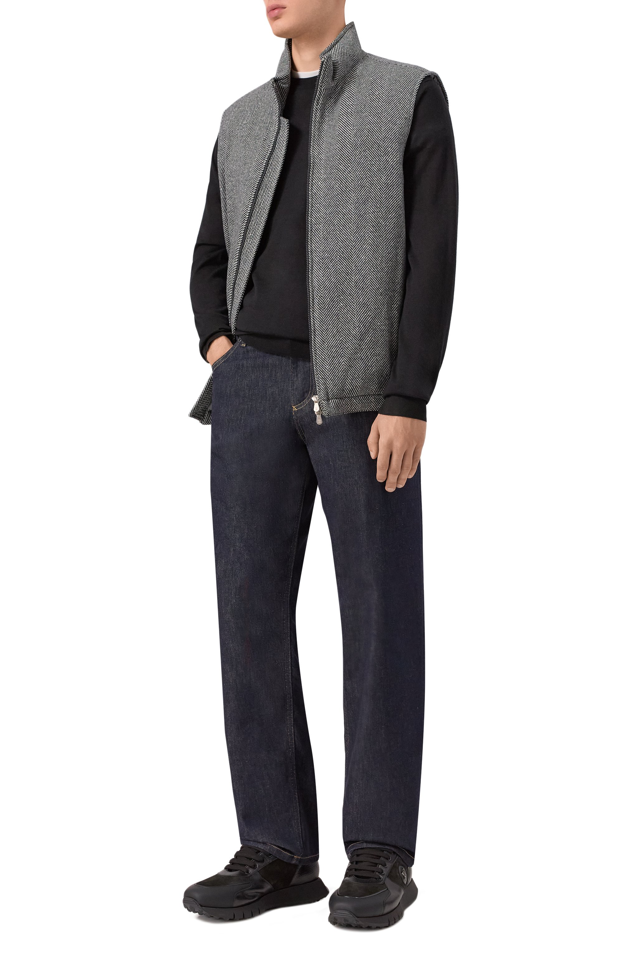 Кожаные кроссовки ruud ARTIOLI черного цвета по цене 153500 руб., арт. 0S547, фото 2 Кожаные кроссовки ruud ARTIOLI, арт. 0S547, фото 2