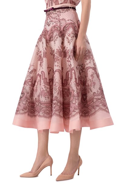 Юбка изо льна и шелка ZIMMERMANN, арт. 2272SR251, фото 3