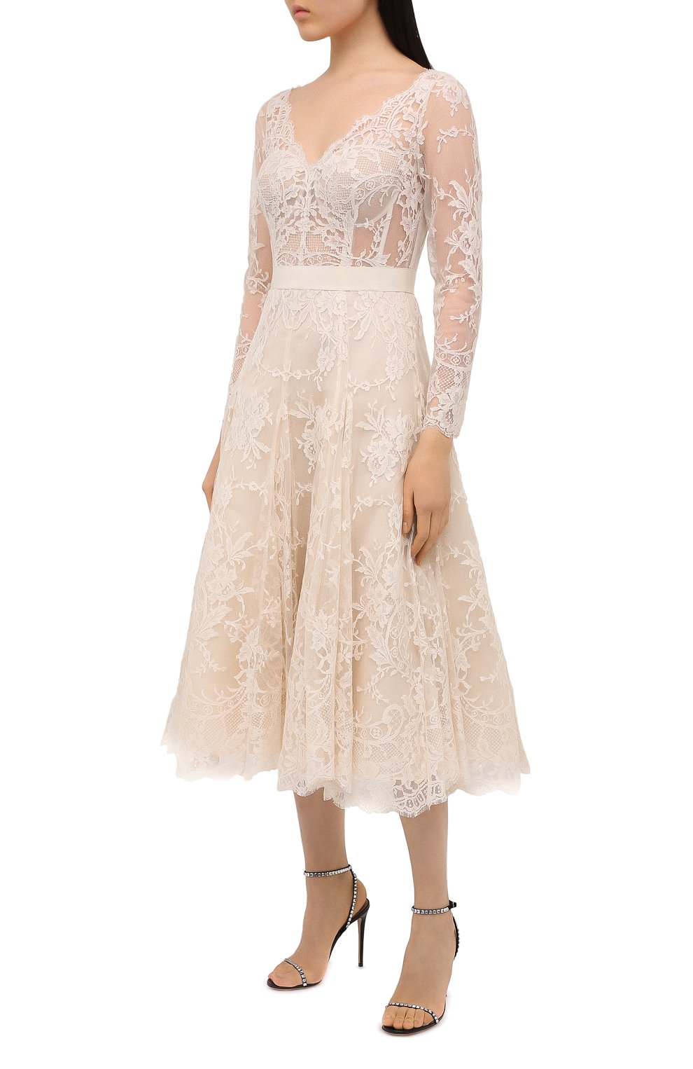 Хлопковое платье ALEXANDER MCQUEEN, арт. 645465/QZACG, фото 3