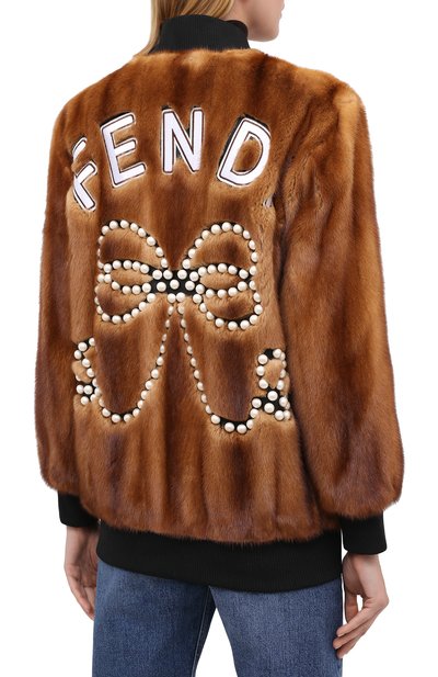 Шуба из меха норки FENDI, арт. FNE08F A142, фото 4
