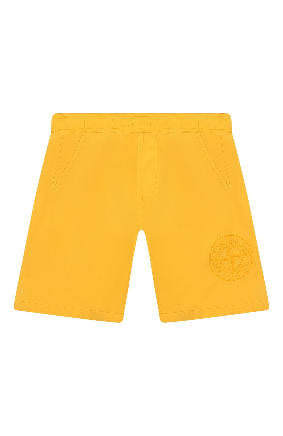 Плавки-шорты STONE ISLAND желтого цвета по цене 13250 руб., арт. 7016B0414/10-14, фото 1 Плавки-шорты STONE ISLAND, арт. 7016B0414/10-14, фото 1