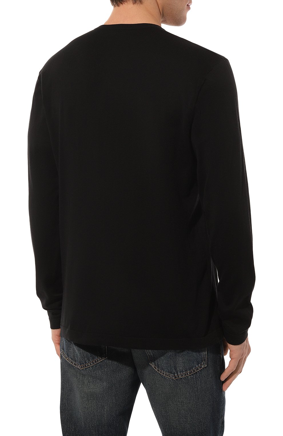 Хлопковый джемпер JAMES PERSE черного цвета по цене 34350 руб., арт. MFGC3054/BLK, фото 4 Хлопковый джемпер JAMES PERSE, арт. MFGC3054/BLK, фото 4